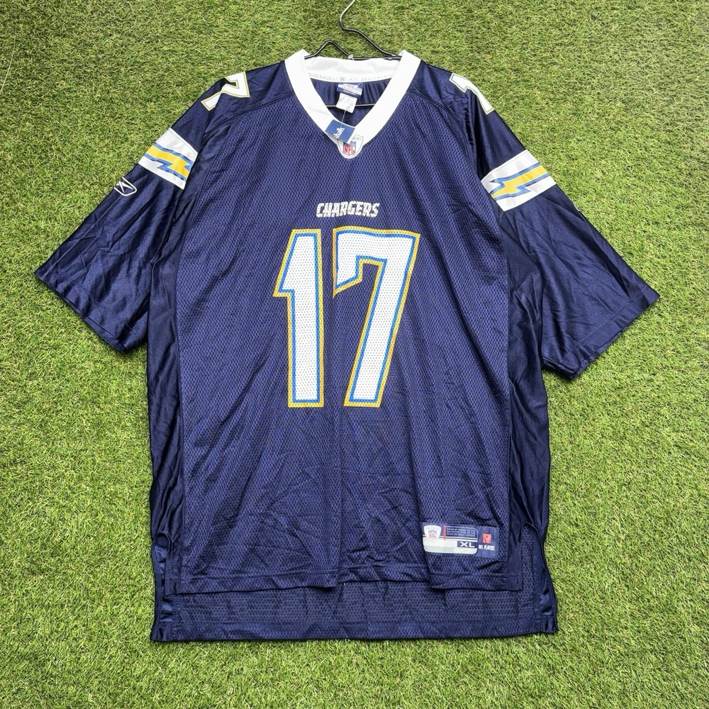 Vintage San Diego Chargers Reebok Jersey Mens XL Philip Rivers #17 NFL On Field